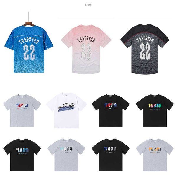 

mens t-shirts trapstar t shirt designer shirts print letter luxury black and white grey rainbow color summer sports fashion short sleeve eur, White;black