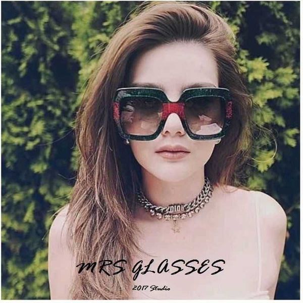 

2023 designer luxury sunglasses outdoor p frame shading women's driving casual color red green uv400 resort, White;black