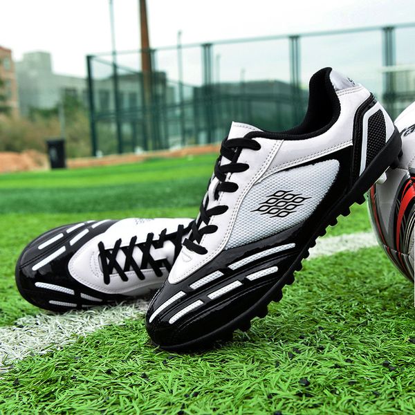 

dress shoes men women football soccer boots athletic shoes leather big size high cleats training sneakers children comfortable 230815, Black
