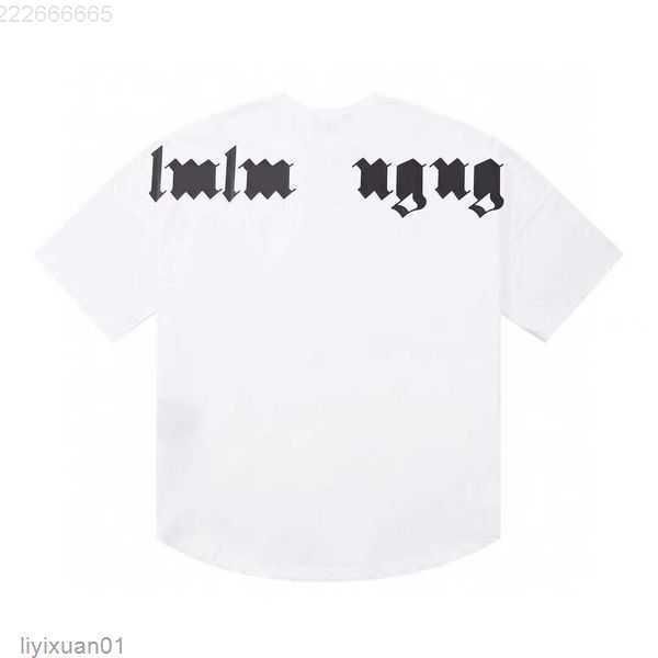 

d003 3a palm angel summer designer womens t shirt mens tshirt white black printing t shirt clothing spray letter short sleeve palms angels 6