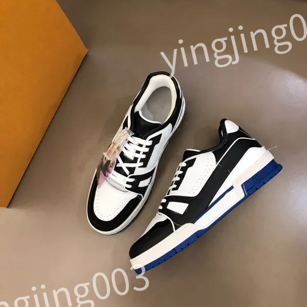 

new designer woman shoe leather lace up men fashion platform sneakers white black mens womens casual shoes chaussures size 39-44 rd1012