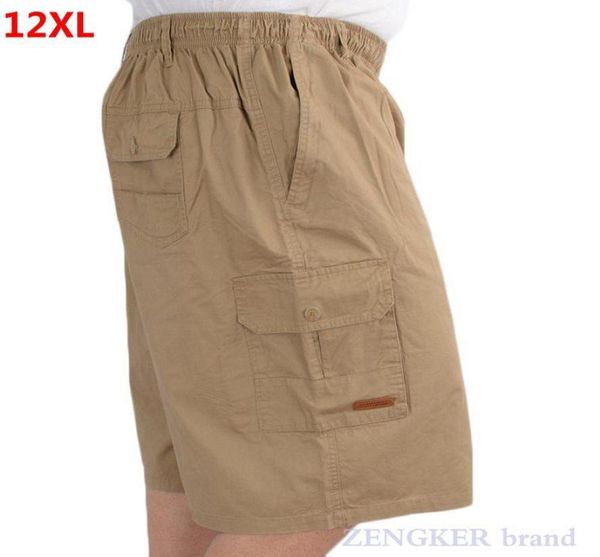 

men039s shorts summer plus size cotton high waist fat pants pockets with zipper beach 9xl 10xl 11xl 12xl4084302, White;black