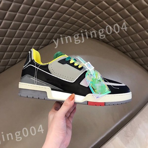 

luxurys designer brand men women casual shoes track white black sneakers gomma leather trainer printed platform running shoes size 39-44 rd1