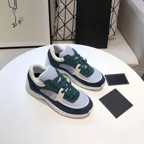 

thick soled casual shoes women platform travel leather lace-up sneaker cowhide fashion lady letters flat designer running trainers men 2020, Black