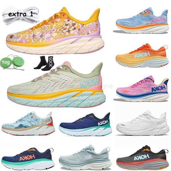 

hoka clifton 9 8 one running shoes hokas bondi 8 carbon 2 women men low mesh trainers triple white black people ons cloud plate-forme sports