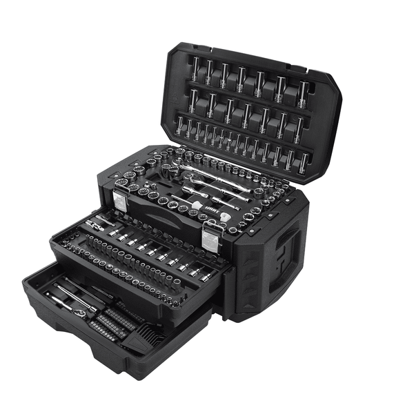

215-piece mechanics tool set, multiple drive, chrome finish
