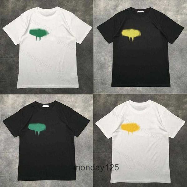 

aaj7 men's t shirts designer t shirt of luxury brand palms angels angel pa clothing spray letter short sleeve spring summer tide men an, White;black
