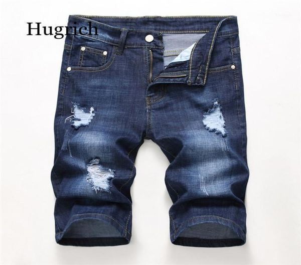 

summer denim shorts male jeans men jean bermuda skate board mens jogger ankle ripped wave 38 40 42 men039s4039161, White;black