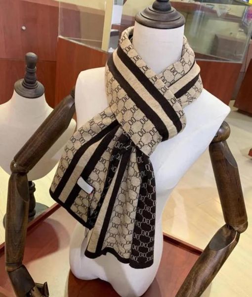 

Designer scarf man cashmere scarf Men Women winter scarves ladies Shawls Big Letter wraps pattern wool High quality plaid neckerchiefs Print Pashminas 30*180cm