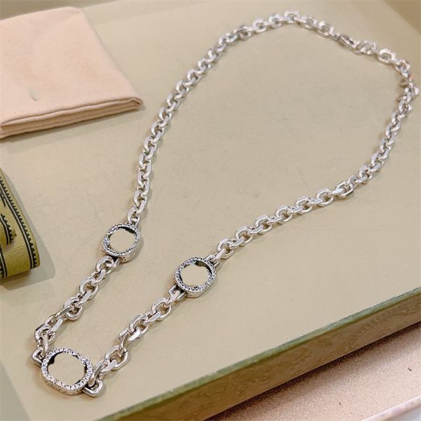 

classics brand pendant necklace ggity double letter g logo woman jewelry designer men 925 silver gold long necklaces 78656