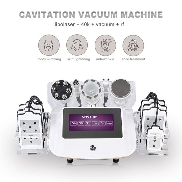 

lipo laser fat cavitation machine vacuum radio frequency bipolar rf ems ultrasonic body shaping device skin firming system for salon use