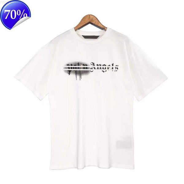 

adz9 men's t shirts designer of luxury t shirt brand palms angels angel t shirt pa clothing spray letter short sleeve spring summer tid, White;black