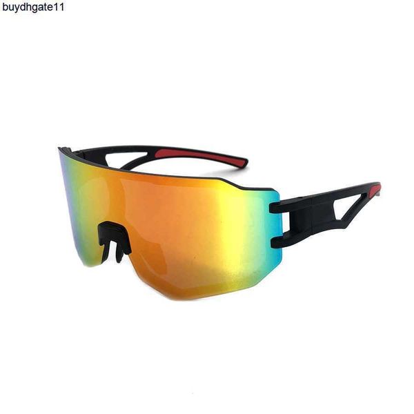 

fashion designer luxury sunglasses new outdoor riding glasses windproof sand protective goggles for men and women bicycle with real film pla, White;black