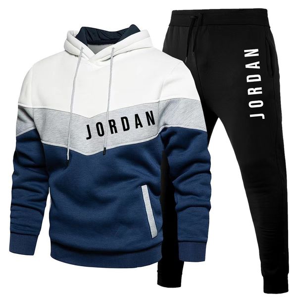 

2023 brand casual sportswear men's tracksuits designer hoodie basketball sweatshirt warm tech fleece hoodie mens joggers pants puffer j, Gray