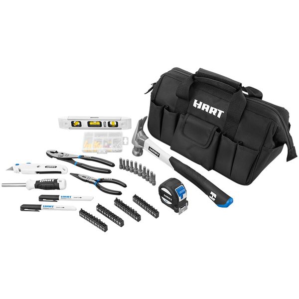 

90-piece household tool kit with tool bag