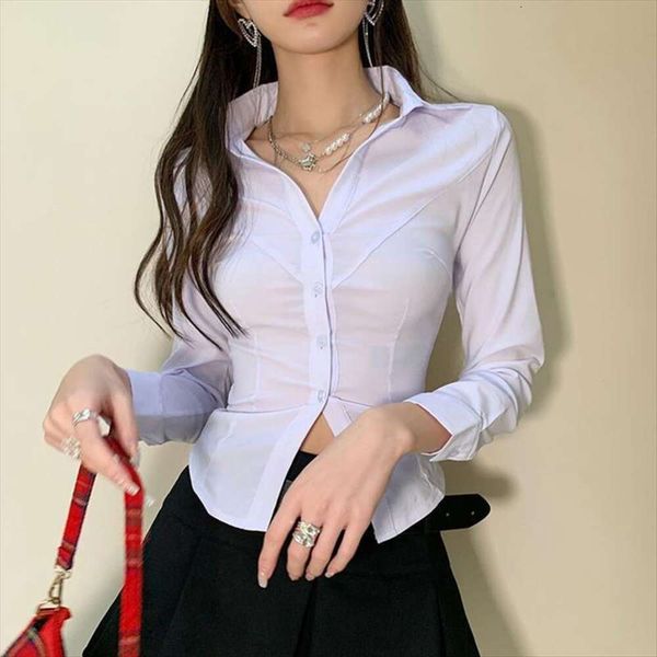 

autumn pure desire white chic shirt female girl slimming t