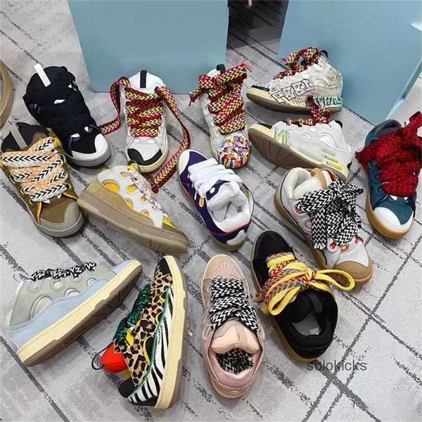 

platformsole sneaker calfskin women lanvinly shoe laceup extrdinary womans embossed leather curb mesh rubber nappa men shoes fnck sneakers o
