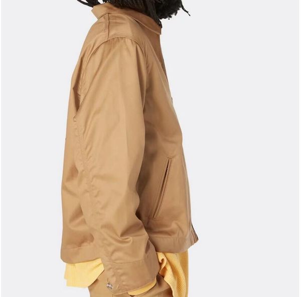 

coats new letter spring and autumn men and women jacket zipper, Black;brown