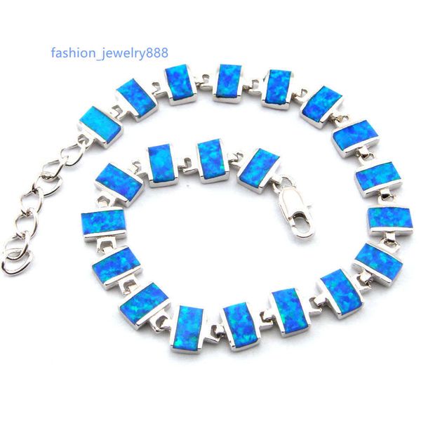 

stock blue opal bracelet amethyst stone opal jewelry, Silver