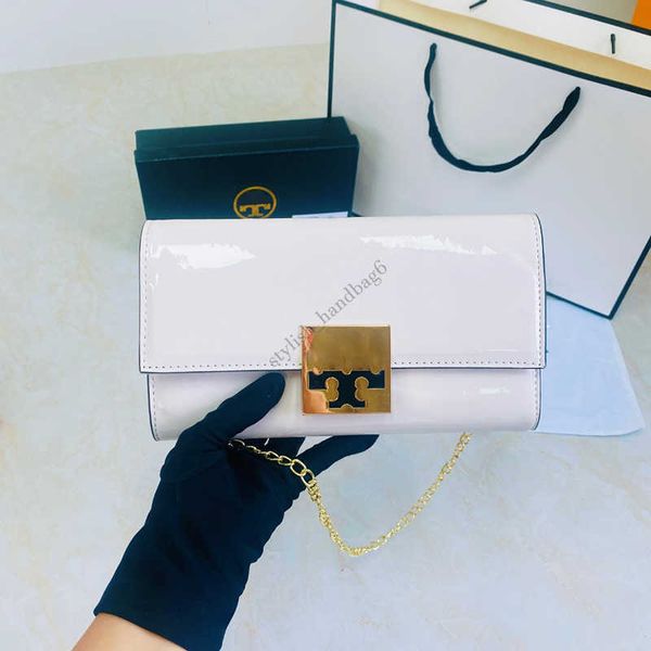 

fashion designer bag women's bag 2023 clamshell women's patent leather classic black purse crossbody shoulder bag handbag purse