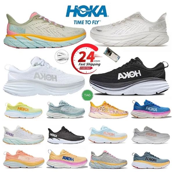 

eur 36-45 hoka one one clifton 8 shoe running shoes bondi 8 carbon x 2 sneakers shock absorbing road fashion mens womens r women men