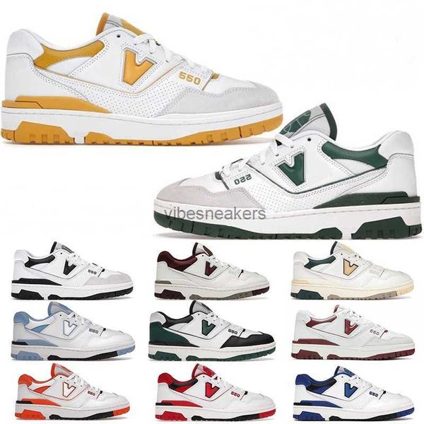 

2023 new pattern designer casual shoes nb sneakers low running shoes trainers outdoor fashion 550 footwear navy blue syracuse unc white univ