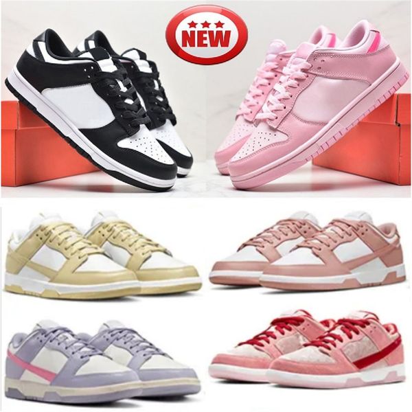 

designer casual shoes men women low panda triple pink grey fog brown university red orange medium olive georgetown active fuchsia sneakers t