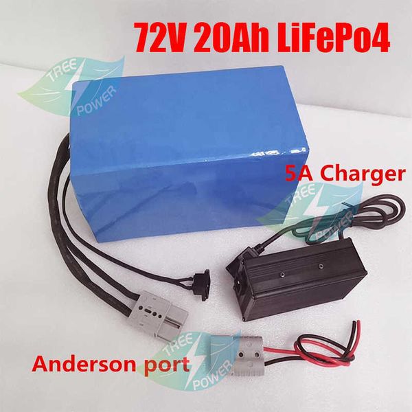

lifepo4 72v ebike lithium battery 24s 3.2v 32650 72v 30ah 20ah 40ah pack with 50amp bms for 3000w scooter motor + 5a charger