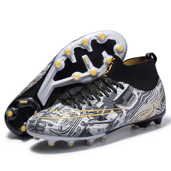 

multicolor youth mens womens football shoes fashion tf ag soccer boots professional high training shoes size 30-44