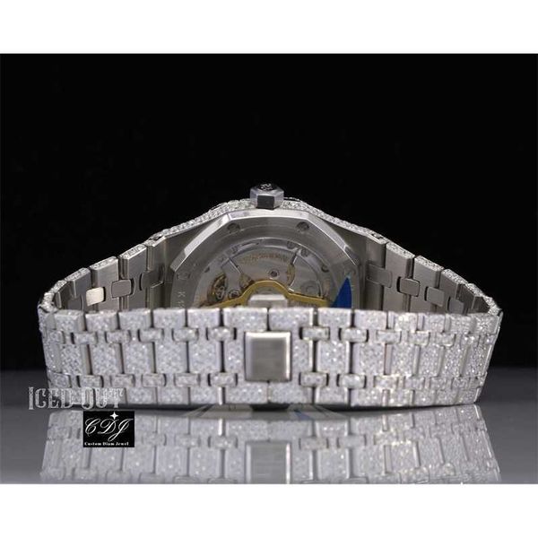 

watches iced watch out moissanite diamond custom watch luxury bust down diamond watch for men watch jewelry, Black;brown