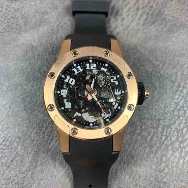 

luxury wristwatch richa milles business leisure rm63-01 automatic machinery fine steel case watch tape men's es