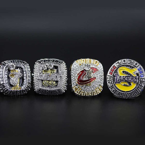

2020 james mvp 4 champion heat cavaliers lakers championship ring set, Silver