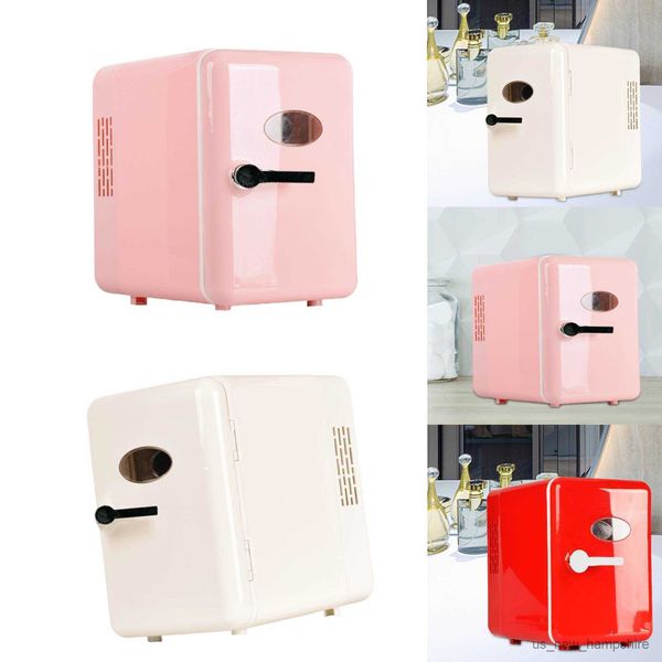 

mini 6l beer small refrigerator portable fridge for car household dual use drinks skincare lunch store r230816
