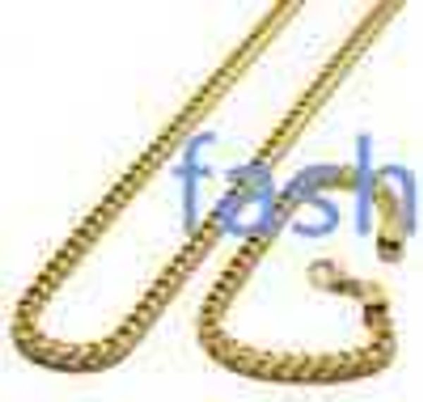 

18k gold plated 6mm link chain necklace bracelet 316l stainless steel jewelry set for men's xmas jewelry 22' and 9'', Silver