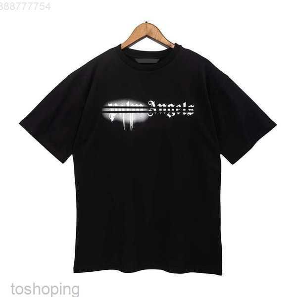 

oz5z designer of luxury tshirt brand palms angels angel t shirt pa clothing spray letter short sleeve spring summer tide men and women tee 1, White;black