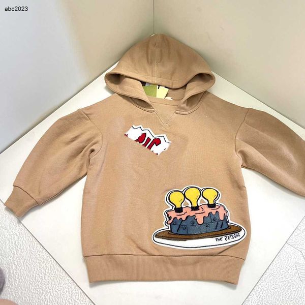 

new designer baby clothes kids hoodies cute cartoon pattern printing round neck sweater size 100-160 cm long sleeved sweatshirts july26, Black