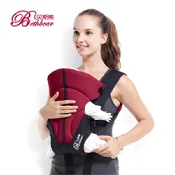 

0-24 m baby carrier infant sling backpack carrier front carry 4 in 1 popular baby carrier wrap breathable baby kangaroo pouch a1, Black