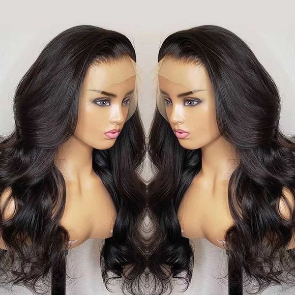 

wig long curly hair lace wig split wave wigs wig 230816, Black