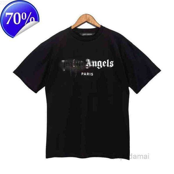 

50au men's t shirts designer luxury t shirt brand palms angels angel t shirt quality hip hop shorts loose casual 714679197 clothes 100%, White;black