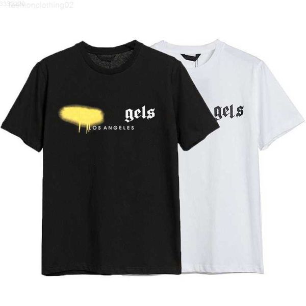 

phj7 men's t shirts designer palmed angels t shirt luxury brand clothing shirts spray heart letter cotton short sleeve spring summer ti, White;black