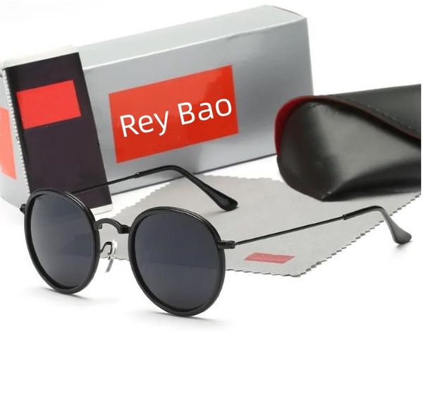 

men round double bridge sunglasses classic ray brand retro women sunglasses luxury designer eyewear metal frame designers sun glasses woman, White;black