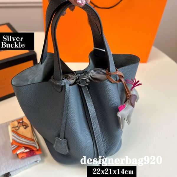 

handbag brands bucket bag trend genuine leather shoulder bags for women gold or silver buckle thick strap tote bags for work ladies bag bran