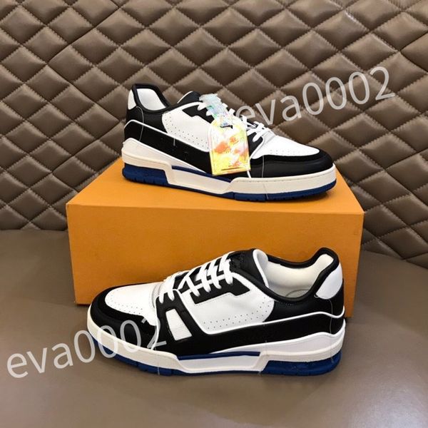 

2023 new designer men causal shoes fashion woman leather lace up platform sole sneakers white black mens womens size 39-44 rd1012