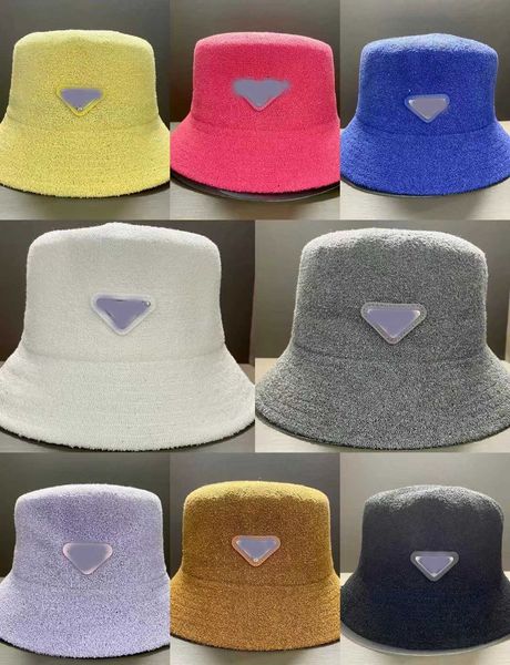 

designer prad hat 23 autumn and winter new wool inverted triangle knitted hat minimalist european and american fashion woolen hat light luxu, Blue;gray