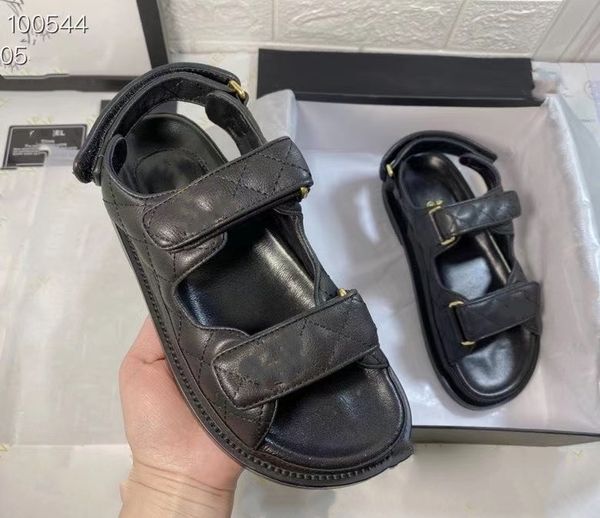 

designer womens slippers women slides slipper summer sandals mens designers real leather platform sandal flats fashion old flower shoes 0817, Black