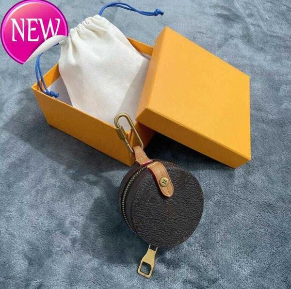 

keychains lanyards designer letter printing keychain wallet keyring fashion purse pendant car chain charm brown flower mini coin holder bag, Silver