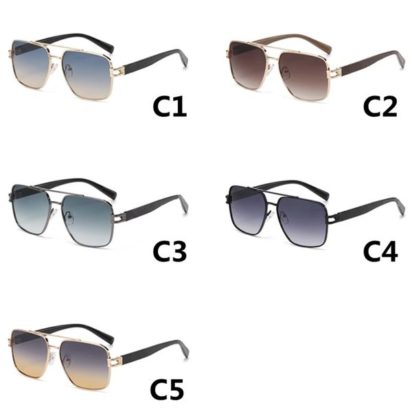 

designer sunglasses metal square frame sun glasses men women uv protection shades fashion eyewear, White;black
