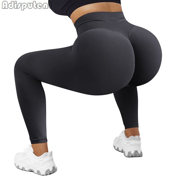 

womens leggings high waist leggings women seamless push up butt yoga pants gym fitness legging tummy control workout running tights 230815, Black