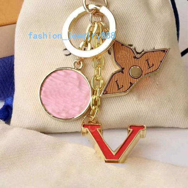 

luxury designer keychain fashion classic brand key buckle letter design handmade gold letter l keychains mens womens bag pendant 2305233bf, Slivery;golden