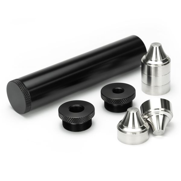 

7inch 1.45"od aluminum radial solvent trap fuel filter 9x stainless steel radial cups 1-3/16x24 tpi end caps 1/2x28+5/8x24 for napa 400